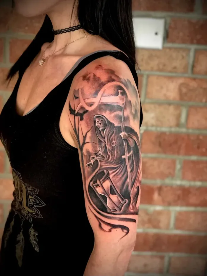 Black and Grey Tattoo